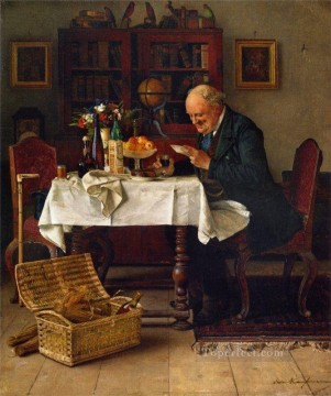 イシドール・カウフマン Painting - ラブレター イシドール・カウフマン ハンガリー系ユダヤ人
